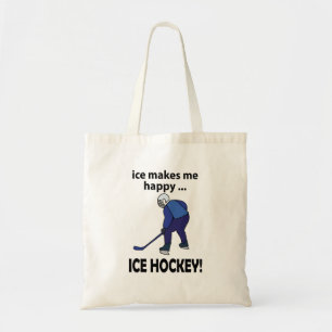 Bolsa Tote O Gelo Torna-Me Feliz Hóquei No Gelo