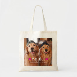 Bolsa Tote O golden retriever alguém ama-o