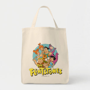 Bolsa Tote O Gráfico da Família Flintstones e Rubbles