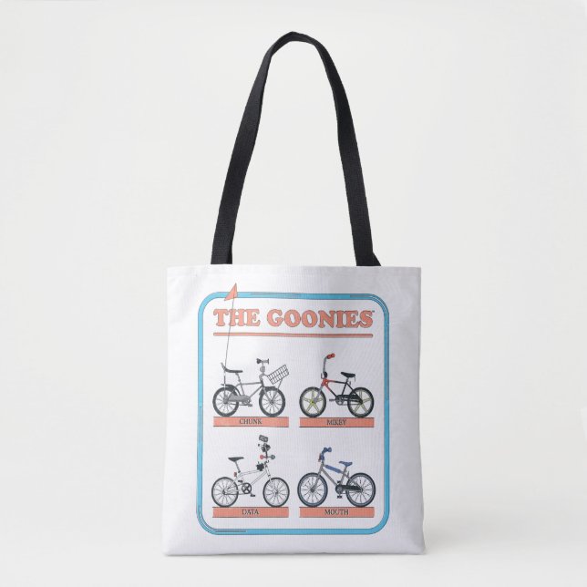 Bolsa Tote O Gráfico de Bicicletas das Goonies (Frente)