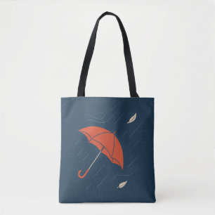 Bolsa Tote O Guarda-chuvas Escapando - Arte Mínima Rainha