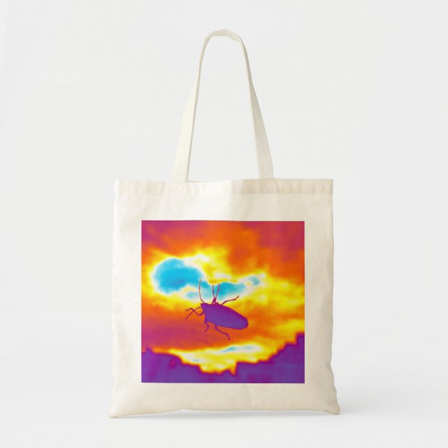 Bolsa Tote O Inseto Psicodélico (Frente)