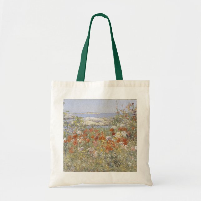Bolsa Tote O Jardim de Celia Thaxter por Frederick Childe Has (Frente)