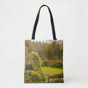 Bolsa Tote O jardim de Monet, Giverny, cena de jardim linda