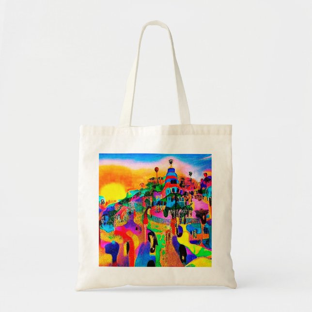 Bolsa Tote O jardim de muitas cores (Frente)