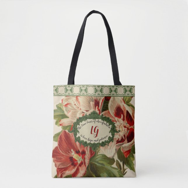 Bolsa Tote O jardim floral da avó das sacolas (Frente)