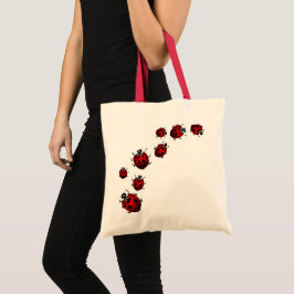 Bolsa Tote O joaninha ensaca sacolas bonitos da arte da