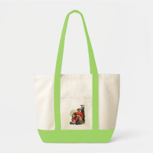 Bolsa Tote O jogador de golfe manteve-se esperar