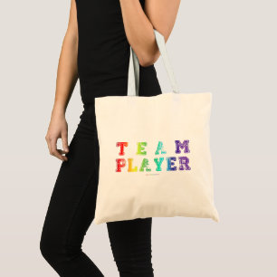 Bolsa Tote O jogador do time do SlipperyJoe repleto de arco-í