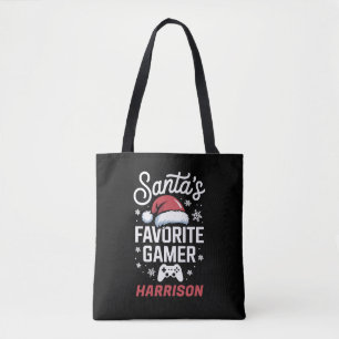 Bolsa Tote O Jogo Favorito do Papai Noel Personalizado de Nat