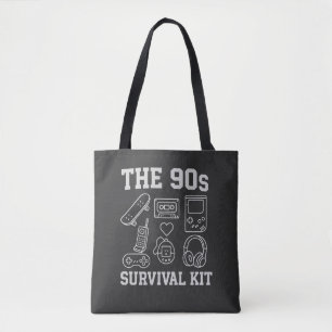 Bolsa Tote O Kit de Sobrevivência dos Anos 90 - Nostalgia Ret