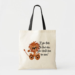 Bolsa Tote O leão do bebê ouve-me rujir o camiseta e os prese