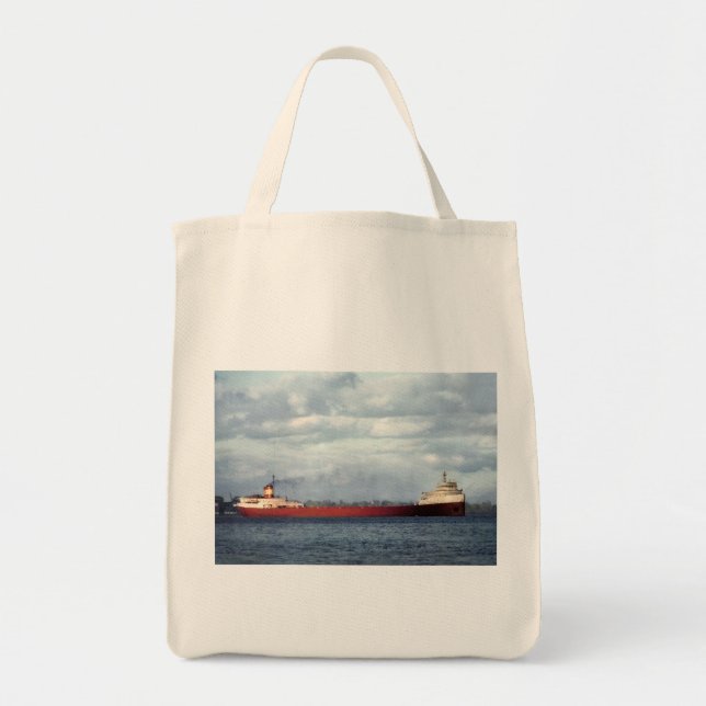 Bolsa Tote O lendário S.S. Edmund Fitzgerald (Frente)