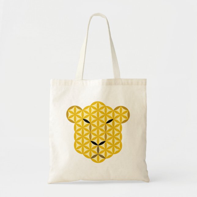 Bolsa Tote O Leopardo Da Vida - Animais Sagrados 01. (Frente)