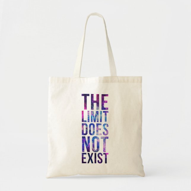 Bolsa Tote O limite não existe. (Frente)