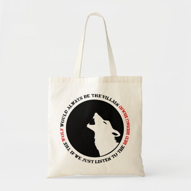 Bolsa Tote O lobo seria sempre o vilão (Frente)