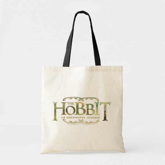Bolsa Tote O logotipo de hobbit é verde (Frente)