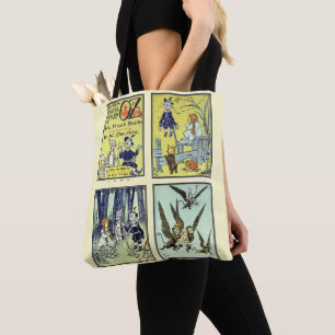 Bolsa Tote O Mágico de Oz Vintage, 4 Cenas de Contos de Fadas