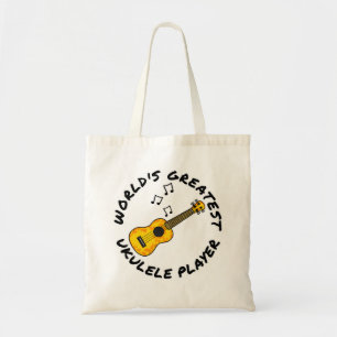 Bolsa Tote O Maior Jogador Ukulele do Mundo, Engraçado Jogado