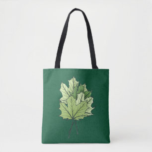 Bolsa Tote O Mapa Verde Deixa Em Primavera