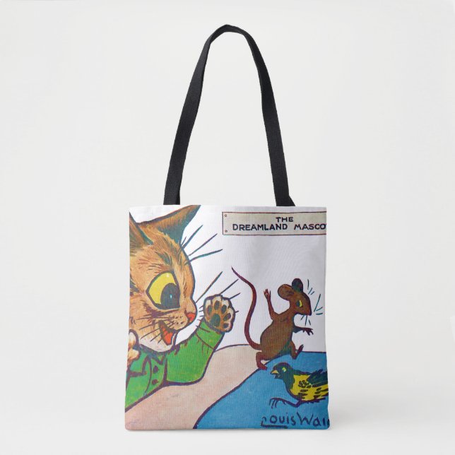 Bolsa Tote O Mascote Dreamland, Louis Wain (Frente)
