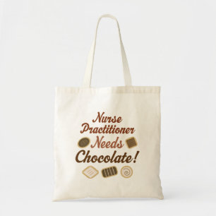 Bolsa Tote O médico da enfermeira precisa o chocolate