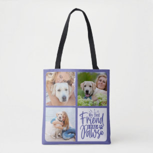 Bolsa Tote O Melhor Amigo Tem Patas Pet Photo Dog Há Muito T