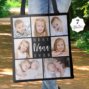 Bolsa Tote O MELHOR NANA NANA 7 Fotocolagem Personalizada
