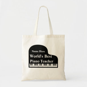 Bolsa Tote O Melhor Professor de Piano do Mundo