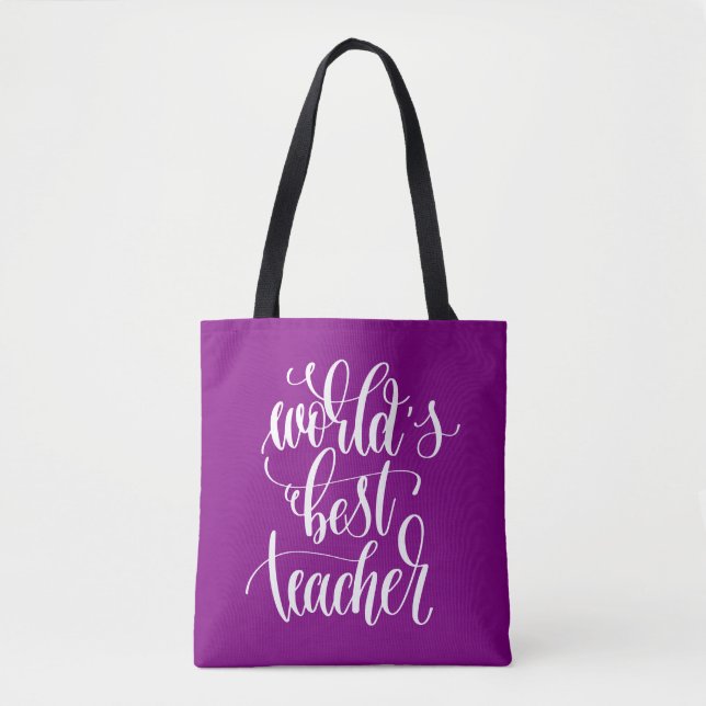 Bolsa Tote O melhor professor do mundo (Frente)