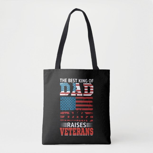 Bolsa Tote o melhor rei do pai levanta veteranos (Frente)