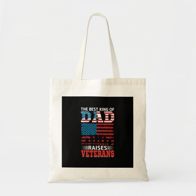 Bolsa Tote o melhor rei do pai levanta veteranos (Frente)