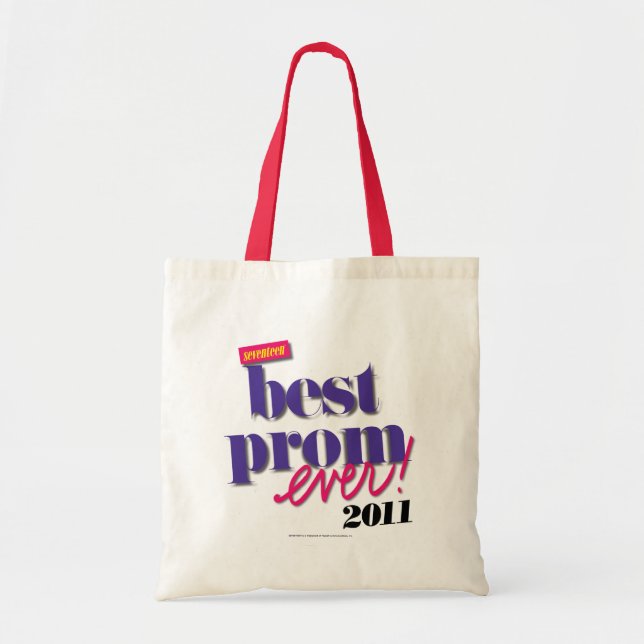 Bolsa Tote O melhor roxo do baile de formatura nunca - (Frente)