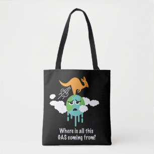 Bolsa Tote O metano do canguru Fart