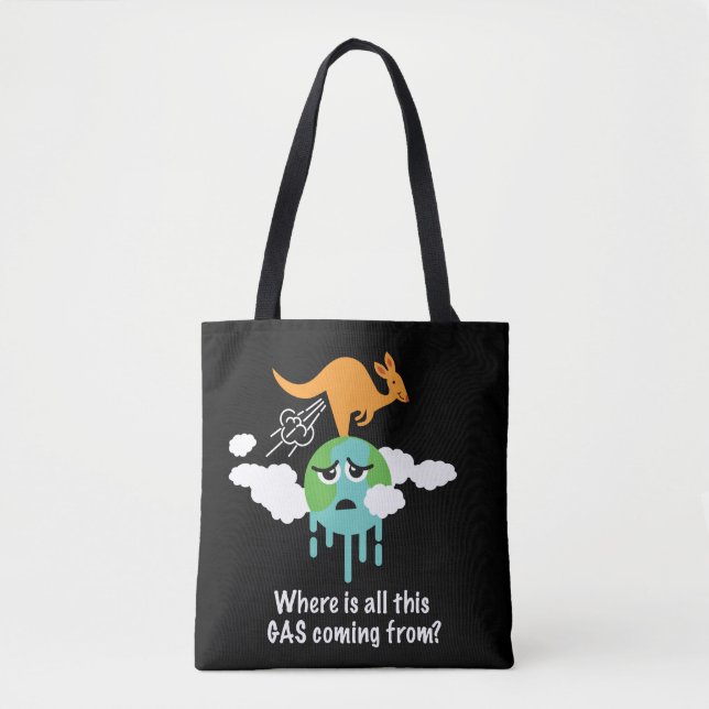 Bolsa Tote O metano do canguru Fart (Frente)