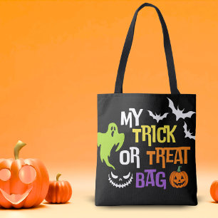 Bolsa Tote O meu truque ou traiçoeiro no dia das bruxas é um