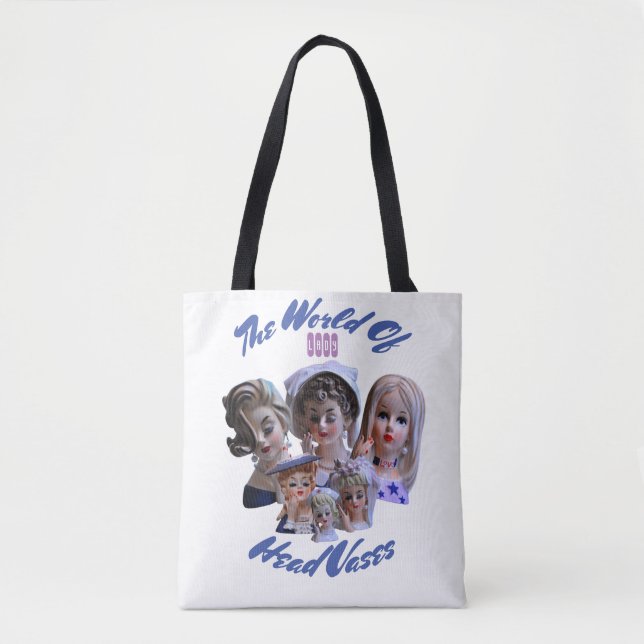 Bolsa Tote O Mundo dos Vases da Cabeça (Frente)