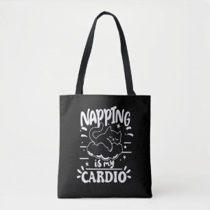Bolsa Tote O Napping É O Meu Cardio Simples Design De Gato En