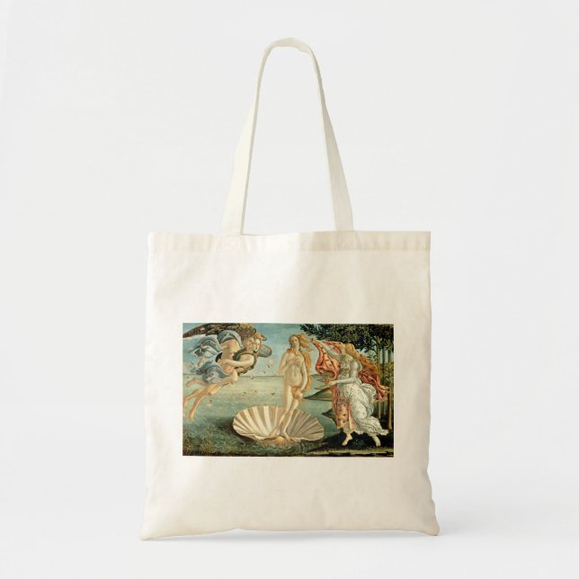 Bolsa Tote O Nascimento de Vênus, c.1485 (tempera na canvas) (Frente)