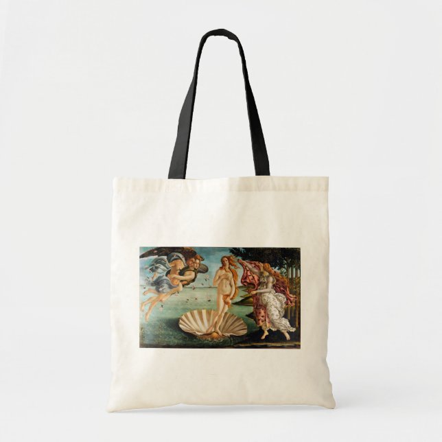 Bolsa Tote O Nascimento de Vênus, Sandro Botticelli, 1485 (Frente)
