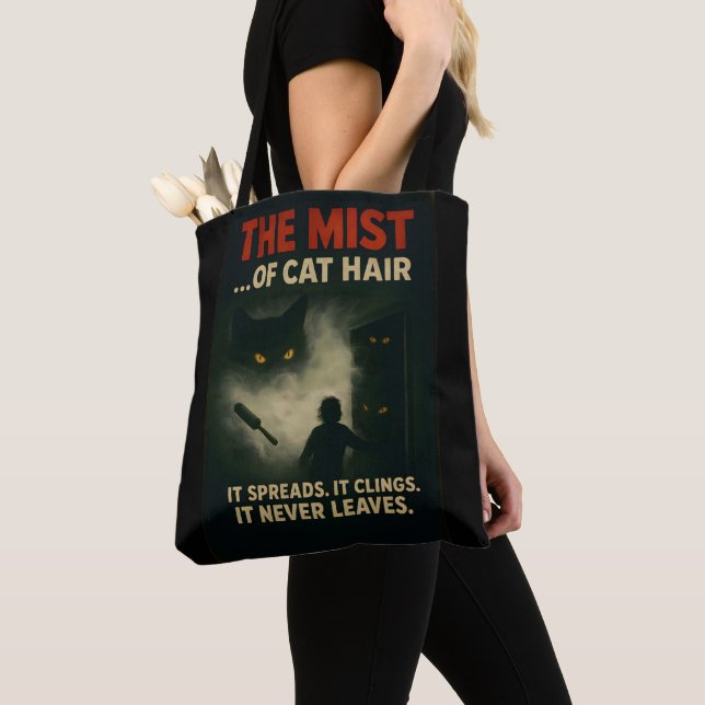 Bolsa Tote O Nevoeiro do Terror do Cabelo de Gato Paródia (Close Up)