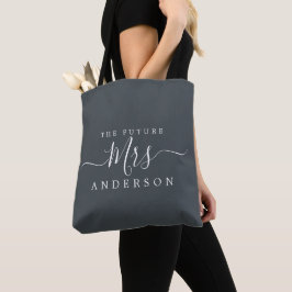 Bolsa Tote O Nome Personalizado Do Script Da Sra. Chic Futuro