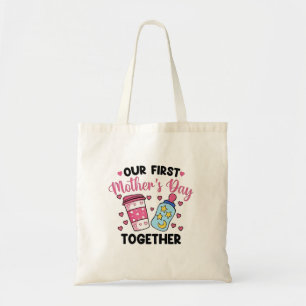 Bolsa Tote O nosso primeiro dia da mãe juntos Casais Casament