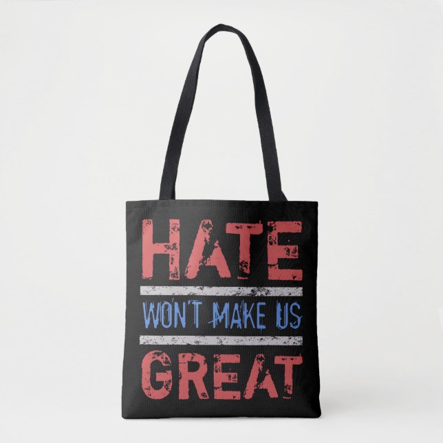 Bolsa Tote O ódio não nos fará Excelente (Frente)