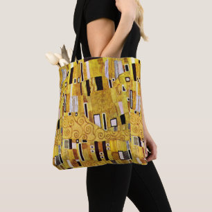Bolsa Tote O padrão de beijo de Gustav Klimt, Art Nouveau