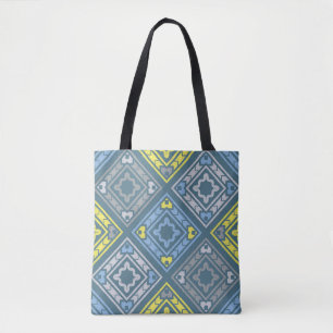 Bolsa Tote O padrão perfeito da arte. Motif popular. Vintage