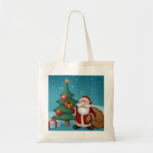 Bolsa Tote o papai noel está vindo