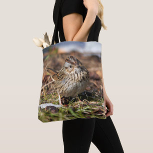 Bolsa Tote O pardal bonito e Spunky de Lincoln