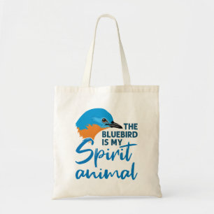 Bolsa Tote O Pássaro Azul É Meu Pássaro Azul Espírito