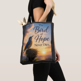 Bolsa Tote O Pássaro da Esperança Nunca Morre